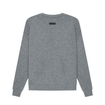 Essentials Overlapped Sweaters Gray