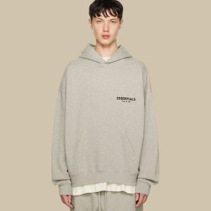 grey essentials hoodie